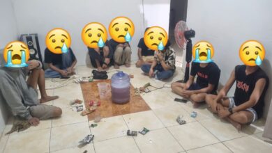 Asik Pesta Miras "Ballo", Kelompok Pemuda Diamankan Polsek Manggala