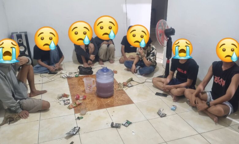 Asik Pesta Miras "Ballo", Kelompok Pemuda Diamankan Polsek Manggala