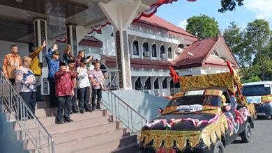 Pjs Wali Kota Palu Lepas Pawai Taaruf dalam Rangka STQH XXVII Palu 1