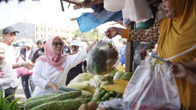 Serap Aspirasi Pedagang, Cawawali Makassar Rezki Mulfiati Blusukan di Pasar Mandai