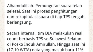 Tim DIA Sampaikan Pesan Penting kepada Pendukung Soal Hasil Pilgub Sulsel