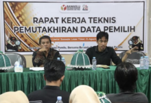 Bawaslu Luwu Timur menggelar konsolidasi data hasil pengawasan pada tahapan pemutakhiran dan penyusunan daftar pemilih.