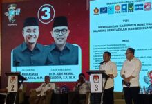 Pasangan BerAmal Unggul 49,18% Versi Quick Count Pilbup Bone, Disusul All In 28,8%, dan Sipakario-MI 22,02%