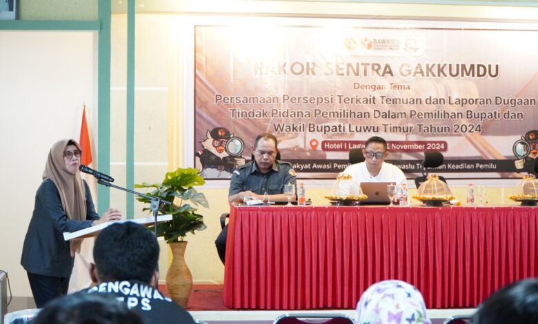 Koordinator Divisi Penanganan Pelanggaran dan Penyelesaian Sengketa Bawaslu Sukmawati Suaib