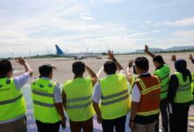 Pj Sekda Makassar Hadiri Peresmian Penerbangan Baru Garuda Indonesia Makassar-Balikpapan