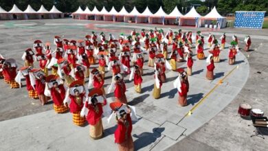 Drum Corps Makassar dan Tari Butta Kalabbirangku Tampil Memukau di Peringatan HUT ke 417 Kota Makassar