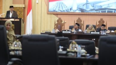 Pj Sekda Kota Makassar Hadiri Rapat Paripurna Tentang Pemandangan Umum Fraksi di DPRD Makassar