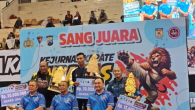 Sulsel Juara Umum III Kejurnas Karate Inkanas Piala Kapolri 2024