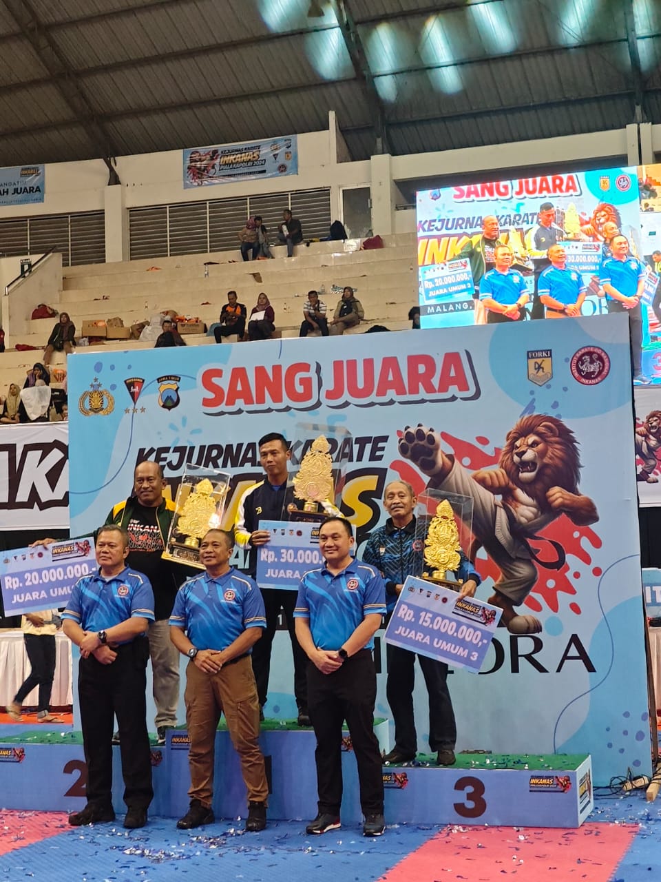 Sulsel Juara Umum III Kejurnas Karate Inkanas Piala Kapolri 2024