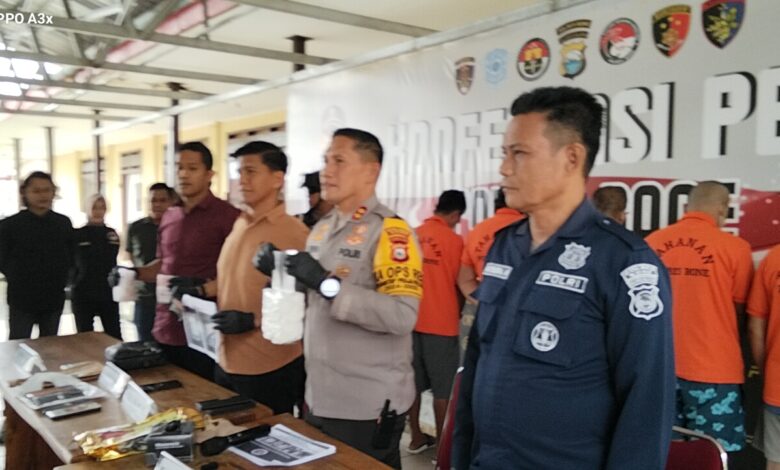 Polres Bone Gagalkan Peredaran Sabu 1 Kilogram Lebih