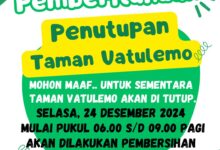 Pemkot Palu Akan Tutup Taman Vatulemo untuk Pembersihan pada 24 Desember 2024