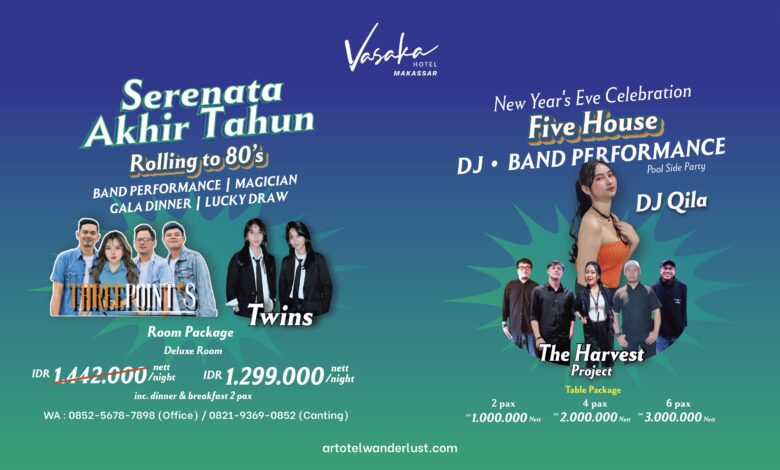 Vasaka Hotel Makassar Bertajuk Serenata Akhir Tahun Siap Meriahkan Akhir Tahun