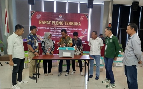 Rapat Pleno Terbuka Rekapitulasi, Bawaslu Pastikan Semua Data Masuk Benar