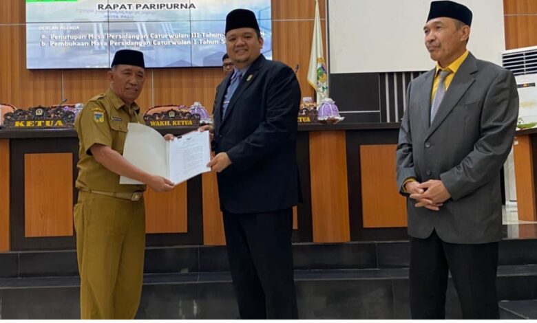 DPRD Palu Gelar Rapat Paripurna Tutup Masa Persidangan Caturwulan III Tahun Sidang 2024