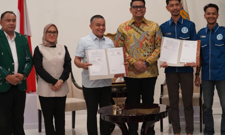 Wali Kota Palu Teken MoU dengan Gekraf Disaksikan Wakil Ketua MPR RI Akbar Supratman