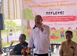 Sekda Sigi Buka Lomba Menggambar Tingkat Anak di RTH Taiganja