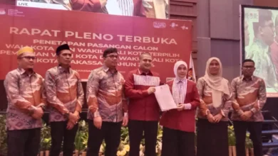 KPU Makassar Resmi Tetapkan Munafri-Aliyah Wali Kota dan Wakil Wali Kota Terpilih 