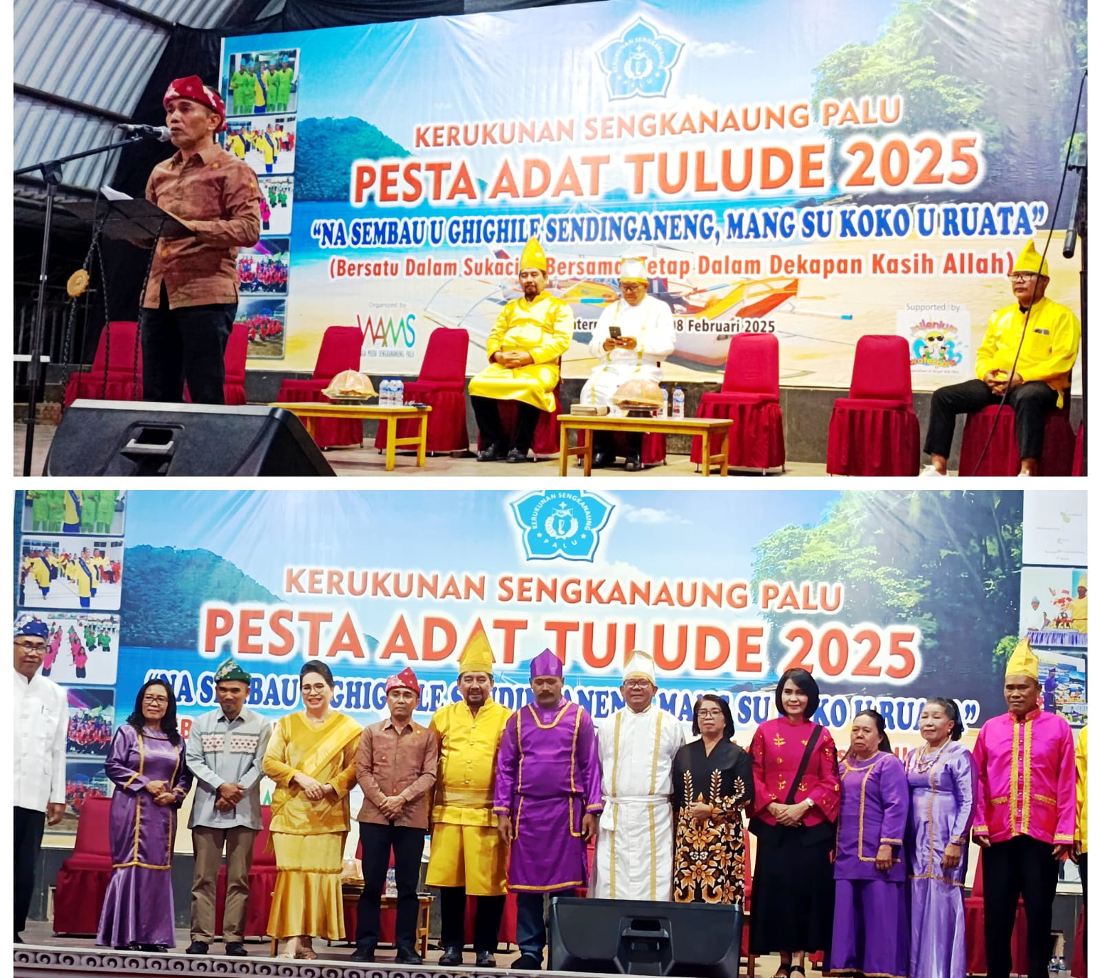 Kadis Pariwisata Mewakili Wali Kota Hadiri Pesta Adat Tulude 2025