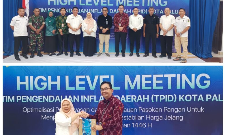 Hadiri High Level Meeting TPID Kota Palu, Reny Ingatkan Jaga Stabilitas Harga Jelang Ramadan