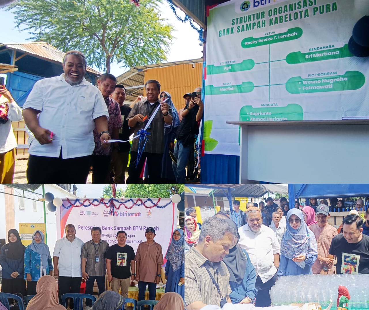 Bank Sampah Kabelotapura Kelurahan Tondo Diresmikan Sekdis DLH Kota Palu