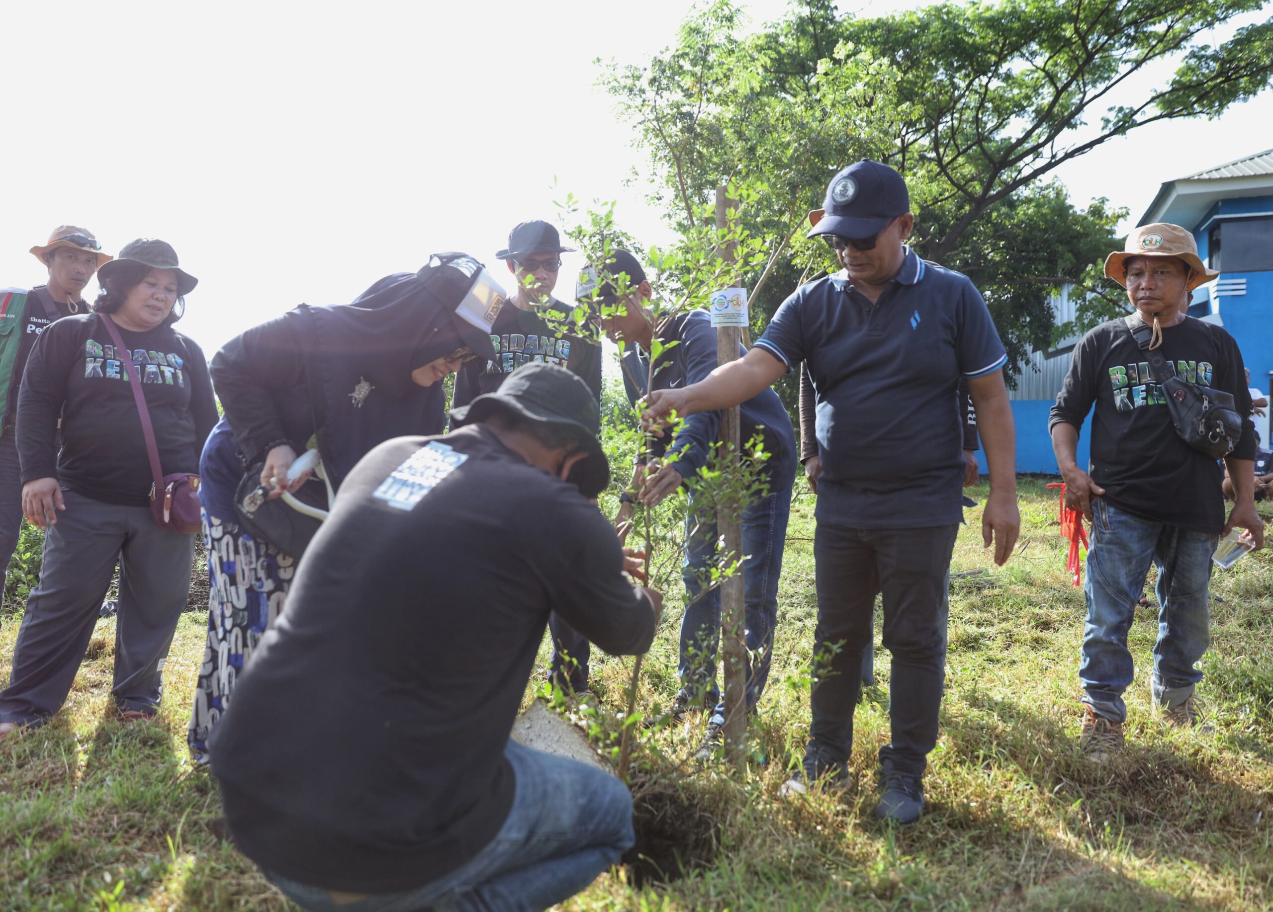 Peringati HPSN 2025, DLH Makassar Tanam Puluhan Pohon Ketapang Kencana di TPS 3R Untia