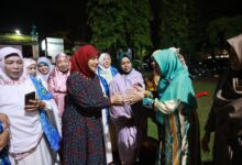 Aliyah Mustika Ilham Safari Ramadan dan Salat Tarawih di Masjid Baiturrahman Panaikang