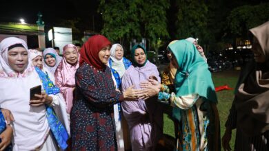 Aliyah Mustika Ilham Safari Ramadan dan Salat Tarawih di Masjid Baiturrahman Panaikang