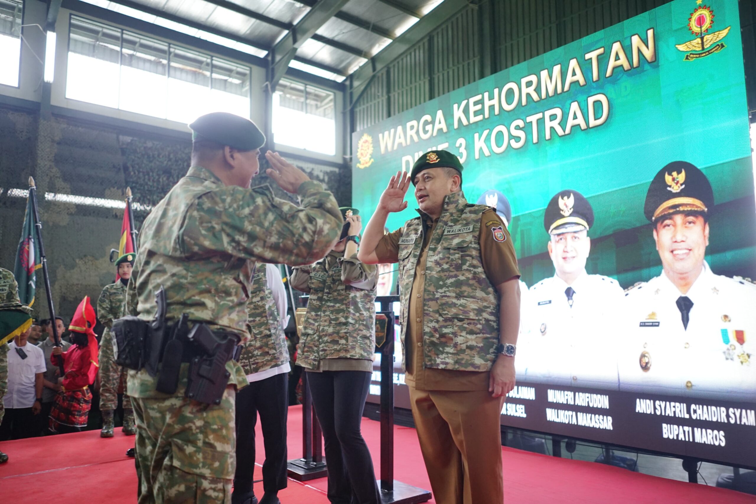 Wali Kota Makassar Munafri Arifuddin Jadi Warga Kehormatan Divisi Infanteri 3 Kostrad