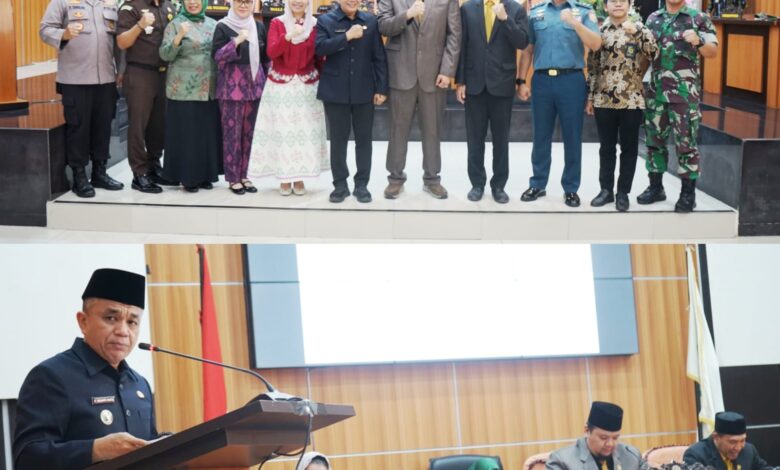 Wali Kota Hadianto bersama Wakilnya Imelda Kompak Hadiri Rapat Paripurna DPRD Palu