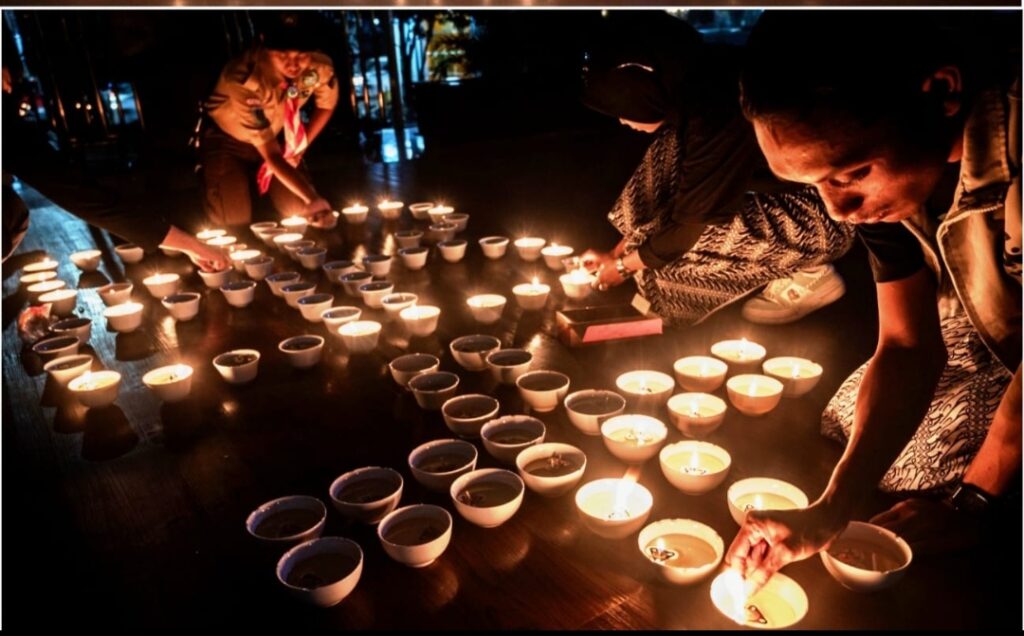 Wakili Wali Kota, Kadis Perumahan dan Kawasan Permukiman Hadiri Hari Earth Hour di Kota Palu