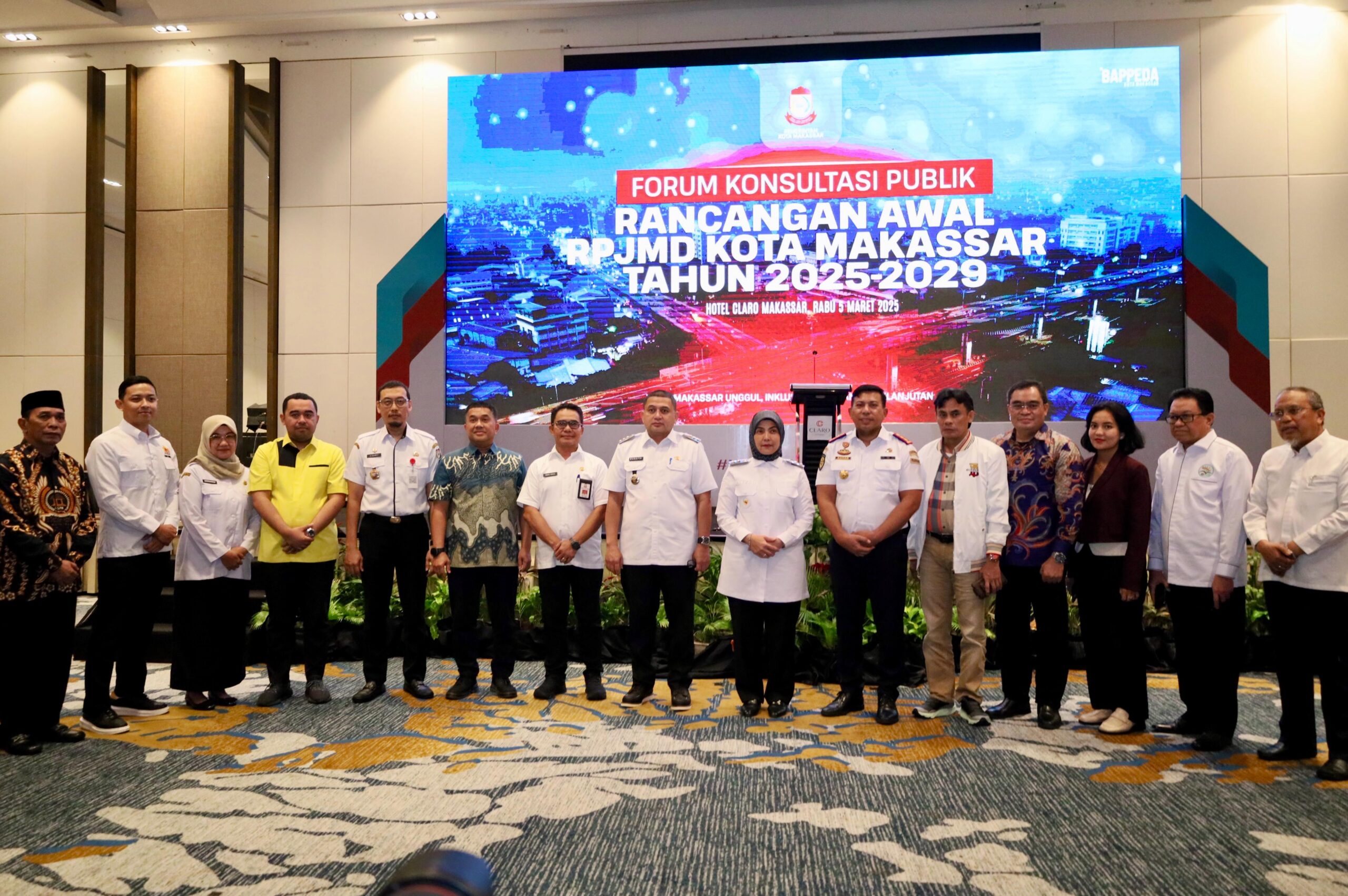 Wakil Wali Kota Makassar Hadiri Forum Konsultasi Publik RPJMD 2025-2029