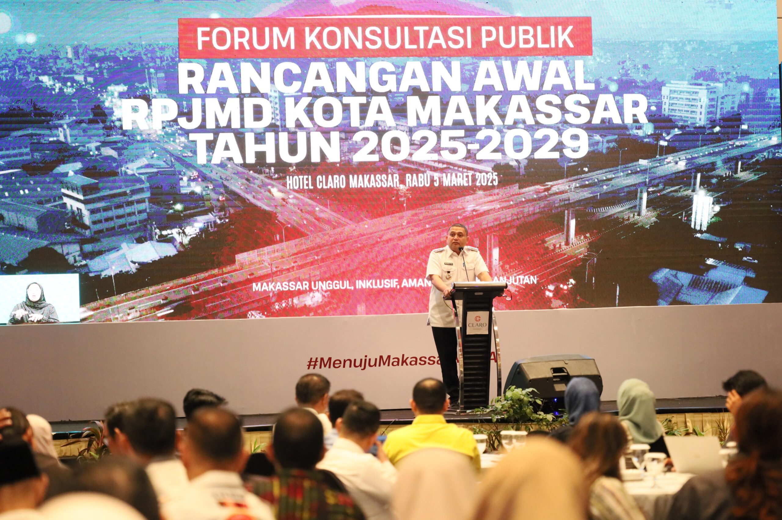 Wali Kota Makassar Buka Forum Konsultasi Publik Rancangan Awal RPJMD 2025-2029