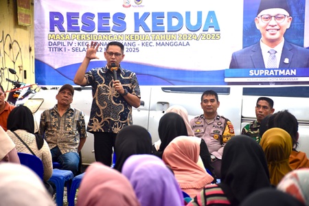 Reses di Manggala, Ketua DPRD Makassar Supratman Bilang Akan Terus Dorong Pemerintah Kota Realisasikan Program Kerjanya