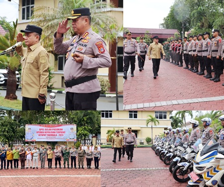 Wali Kota Palu Hadianto Rasyid Pimpin Gelar Pasukan Operasi Ketupat Tinombala 2025