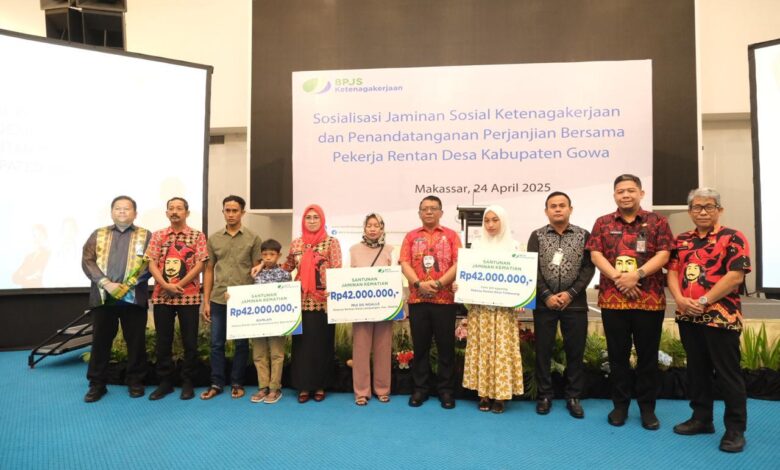 Bupati Gowa Minta Kades Pastikan Pekerja Rentan di Wilayahnya Terlindungi BPJS Ketenagakerjaan