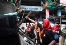 Warga Apresiasi Karya Bakti Kodim 1408/ Makassar, Pasar Terong Kini Lebih Bersih dan Tertata