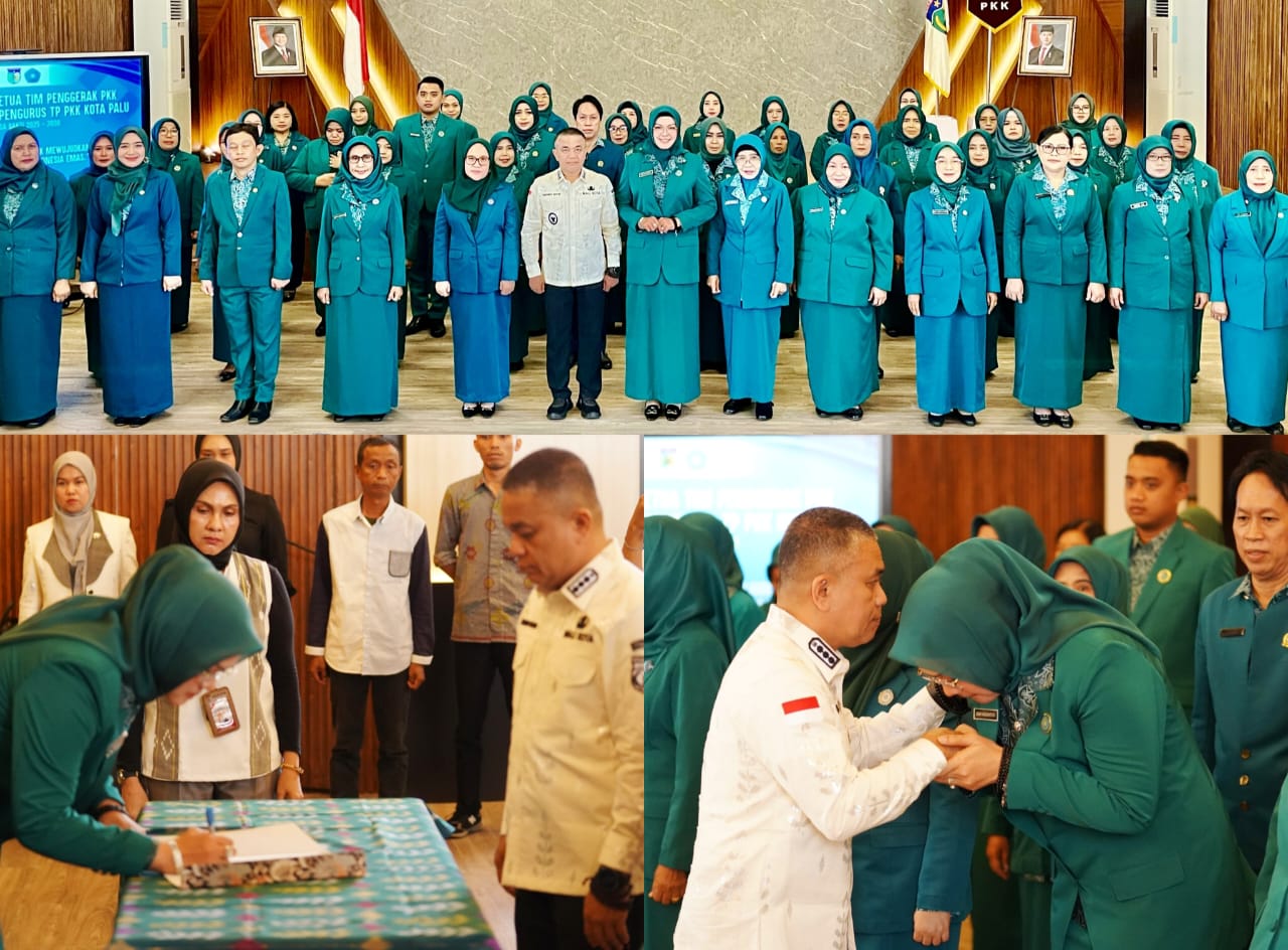 Hadianto Rasyid Lantik Pengurus TP PKK Kota Palu Periode 2025-2030