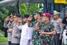 Usai Kunker Dua Hari Di Sulsel Danlantamal VI Makassar Antar Kepulangan Kapolri