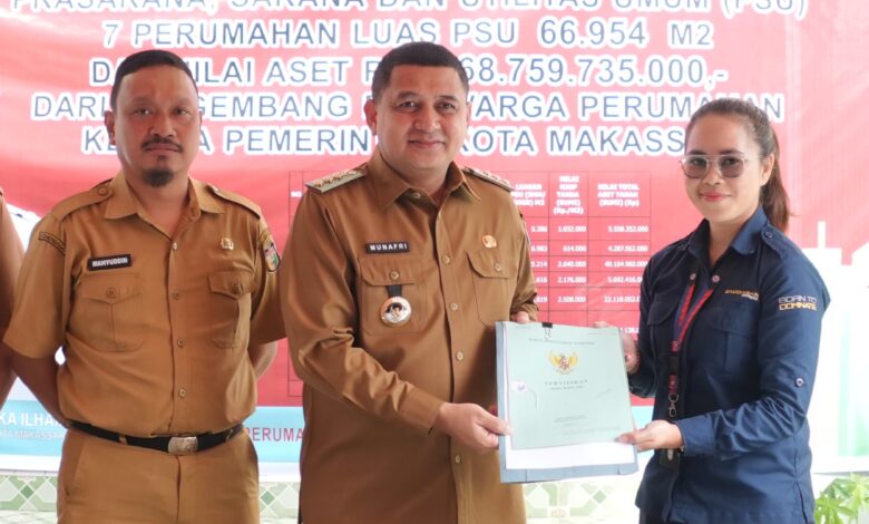 Tujuh Perumahan di Makassar Serahkan PSU, Munafri: Komitmen Pemkot Ciptakan RTH