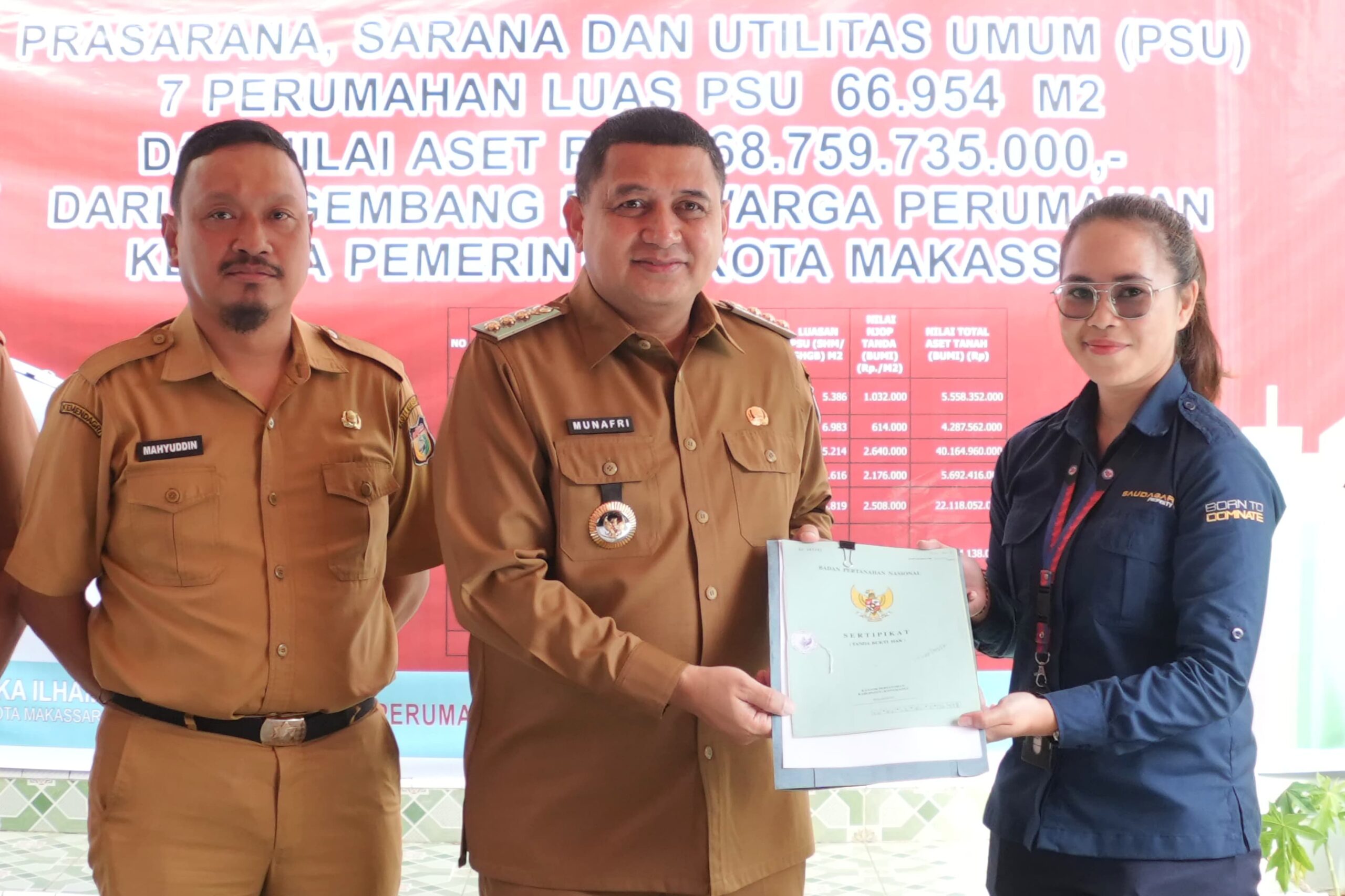 Tujuh Perumahan di Makassar Serahkan PSU, Munafri: Komitmen Pemkot Ciptakan RTH