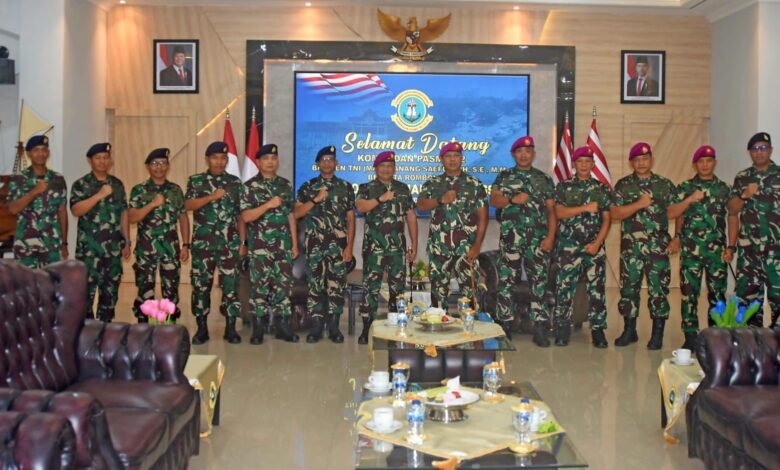 Danlantamal VI Menerima Kunjungan Komandan Pasukan Marinir 2