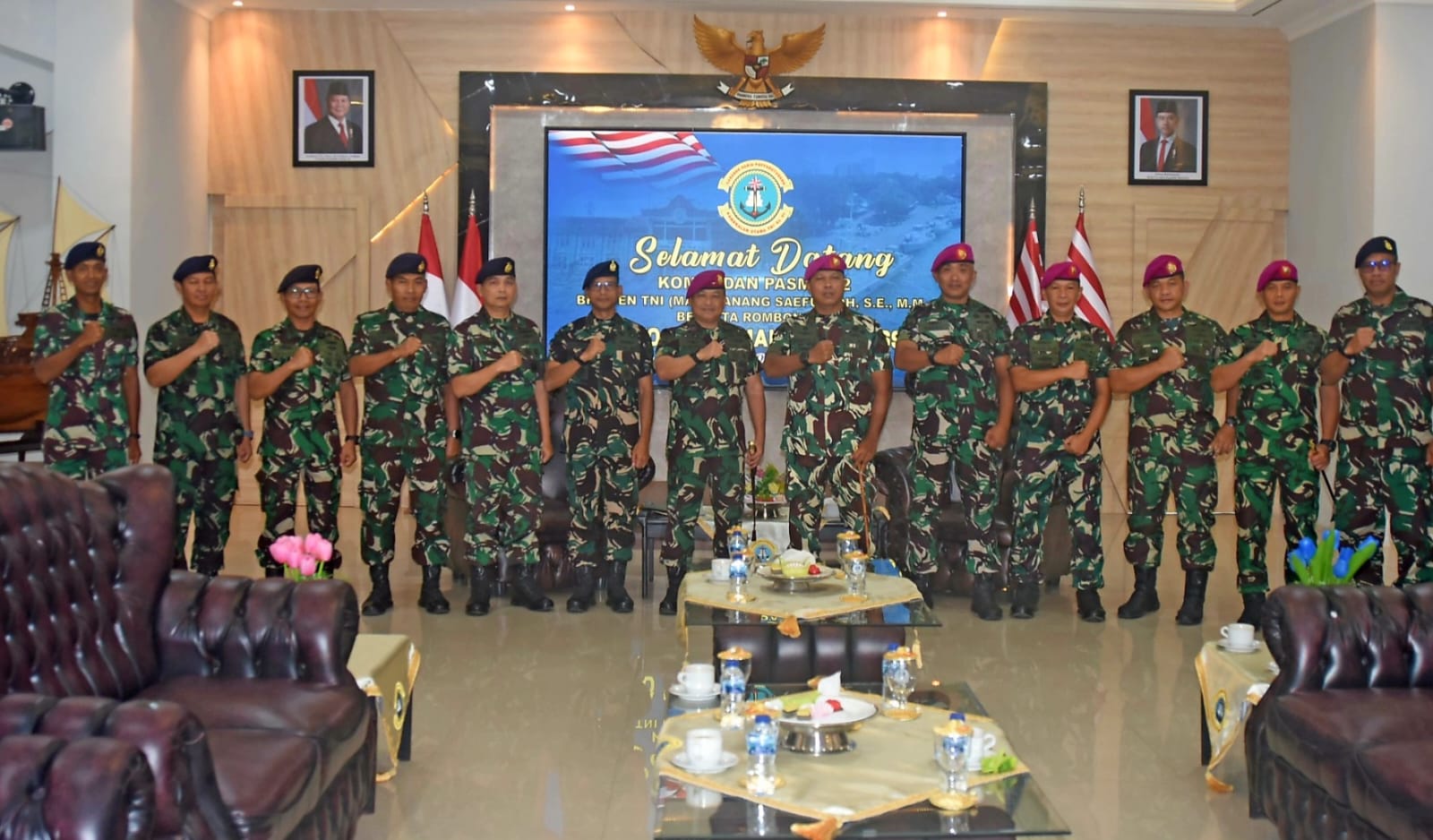 Danlantamal VI Menerima Kunjungan Komandan Pasukan Marinir 2