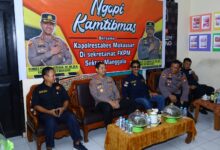 Kapolrestabes Makassar Ngopi Kamtibmas Bersama FKPM Sektor Manggala