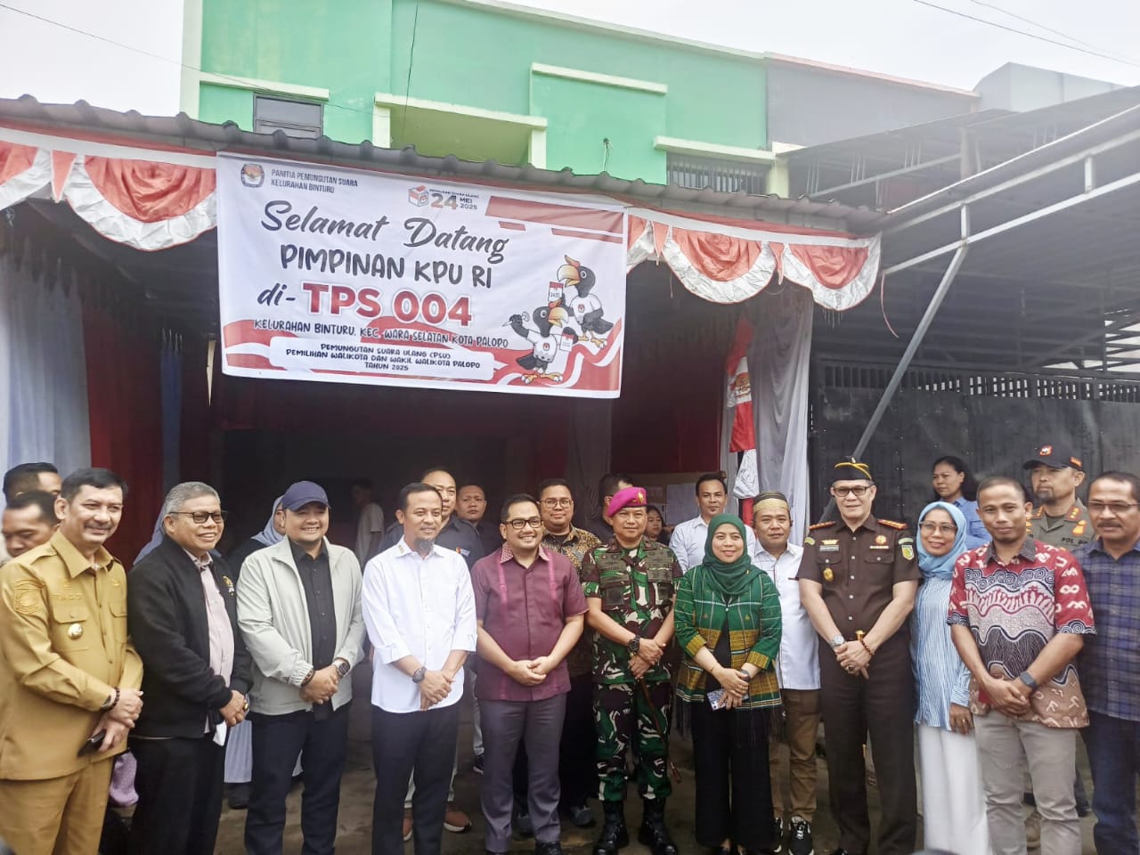 Danlantamal VI Makassar Bersama Forkopimda Sulsel Tinjau Pelaksanaan PSU di Kota Palopo