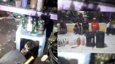 Bubarkan Pesta Miras di Lingkungan Perumahan, Polsek Manggala Bersama Mitra Kamtibmas FKPM Sektor Manggala Amankan 7 Orang
