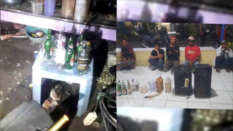 Bubarkan Pesta Miras di Lingkungan Perumahan, Polsek Manggala Bersama Mitra Kamtibmas FKPM Sektor Manggala Amankan 7 Orang