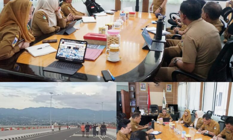 Pimpin Rakor, Wali Kota Hadianto Rasyid Bahas Penataan Kawasan Elevated Roda Palu