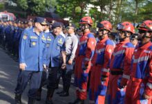 Pimpin Apel Pemadam Kebakaran Kota Makassar, Munafri: Damkarmat Punya Tugas Berat dan Mulia