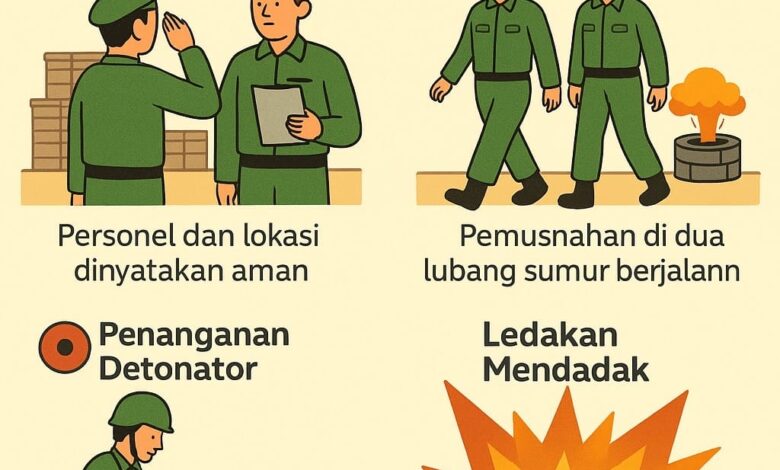 Ledakan Amunisi di Garut Dua Peledakan Awal Aman, Tragedi Terjadi Saat Penanganan Detonator