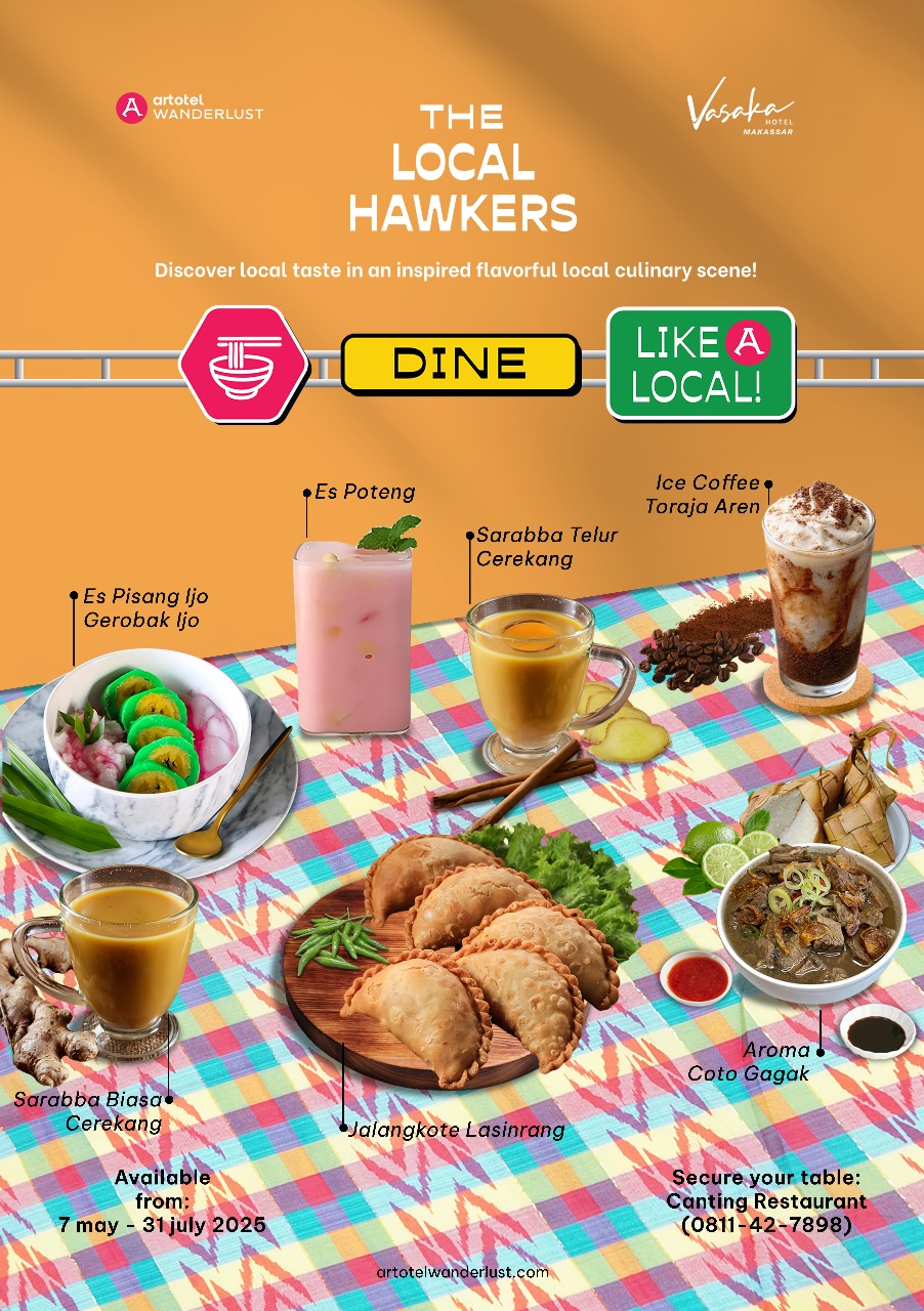 FAMOUS HAWKER: SAJIAN LEGENDARIS MAKASSAR HADIR EKSKLUSIF DI VASAKA HOTEL MAKASSAR